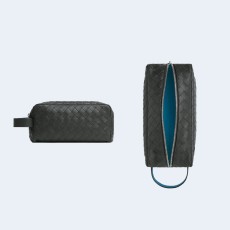 보테가 베네타 인트레치아토 투톤 여행용 파우치